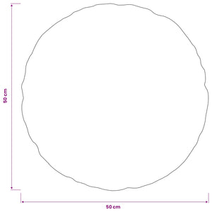 Κάλυμμα Μαξιλαριού 6 pcs HEERLEN Σκούρο Γκρι Ø 50 cm Βελούδο