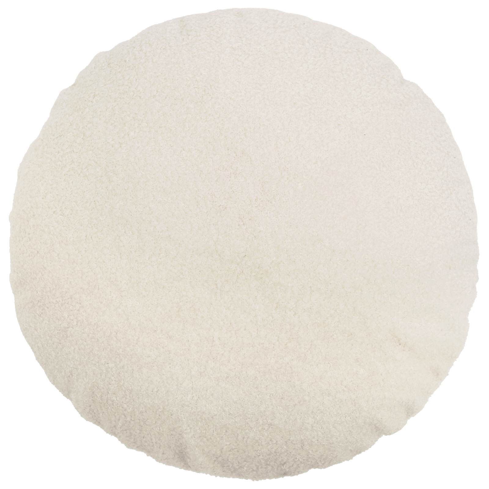 Κάλυμμα Μαξιλαριού 6 pcs HEERLEN Κρεμ Ø 50 cm Μπουκλέ - Pakobazaar