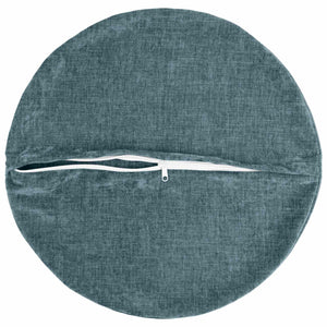 Κάλυμμα Μαξιλαριού 2 τμχ. HEERLEN Μπλε Ø 50 cm Ύφασμα Chenille