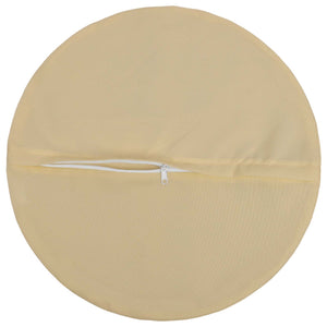 Κάλυμμα Μαξιλαριού 6 pcs HEERLEN Μπεζ Ø 50 cm Πολυεστέρας