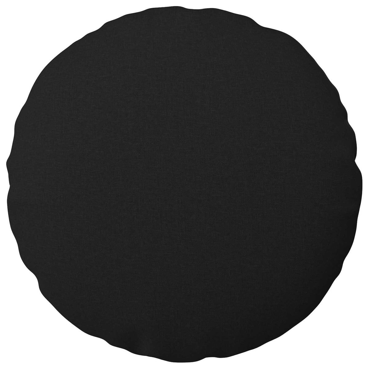 Κάλυμμα Μαξιλαριού 6 τμχ. HEERLEN Μαύρο Ø 60 cm Ύφασμα