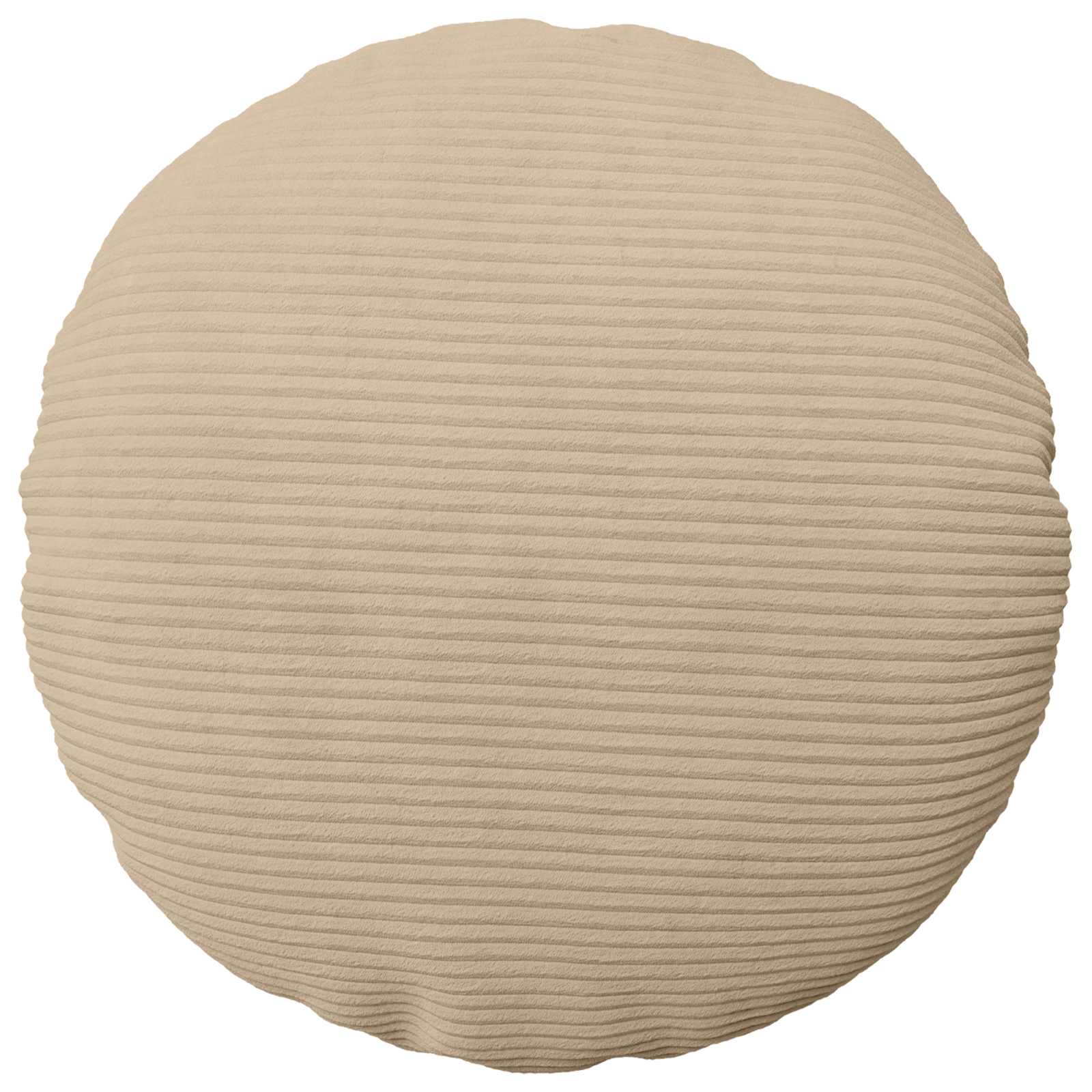 Κάλυμμα Μαξιλαριού 2 pcs HEERLEN Taupe Ø 60 cm κορντουρόι