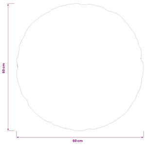 Κάλυμμα Μαξιλαριού 6 pcs HEERLEN Κρεμ Ø 60 cm Μπουκλέ