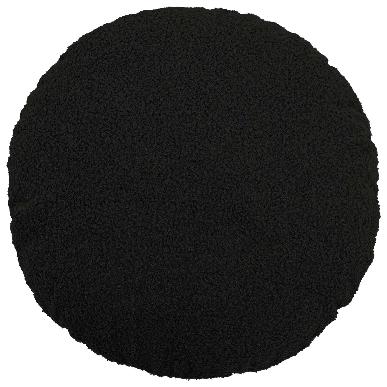 Κάλυμμα Μαξιλαριού 6 pcs HEERLEN Μαύρο Ø 60 cm Μπουκλέ