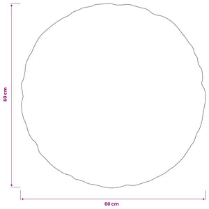 Κάλυμμα Μαξιλαριού 6 τμχ. HEERLEN Ανθρακί Ø 60 cm