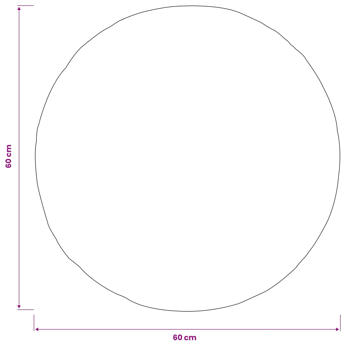 Κάλυμμα Μαξιλαριού 2 pcs HEERLEN Σκούρο Γκρι Ø 60 cm Μπουκλέ