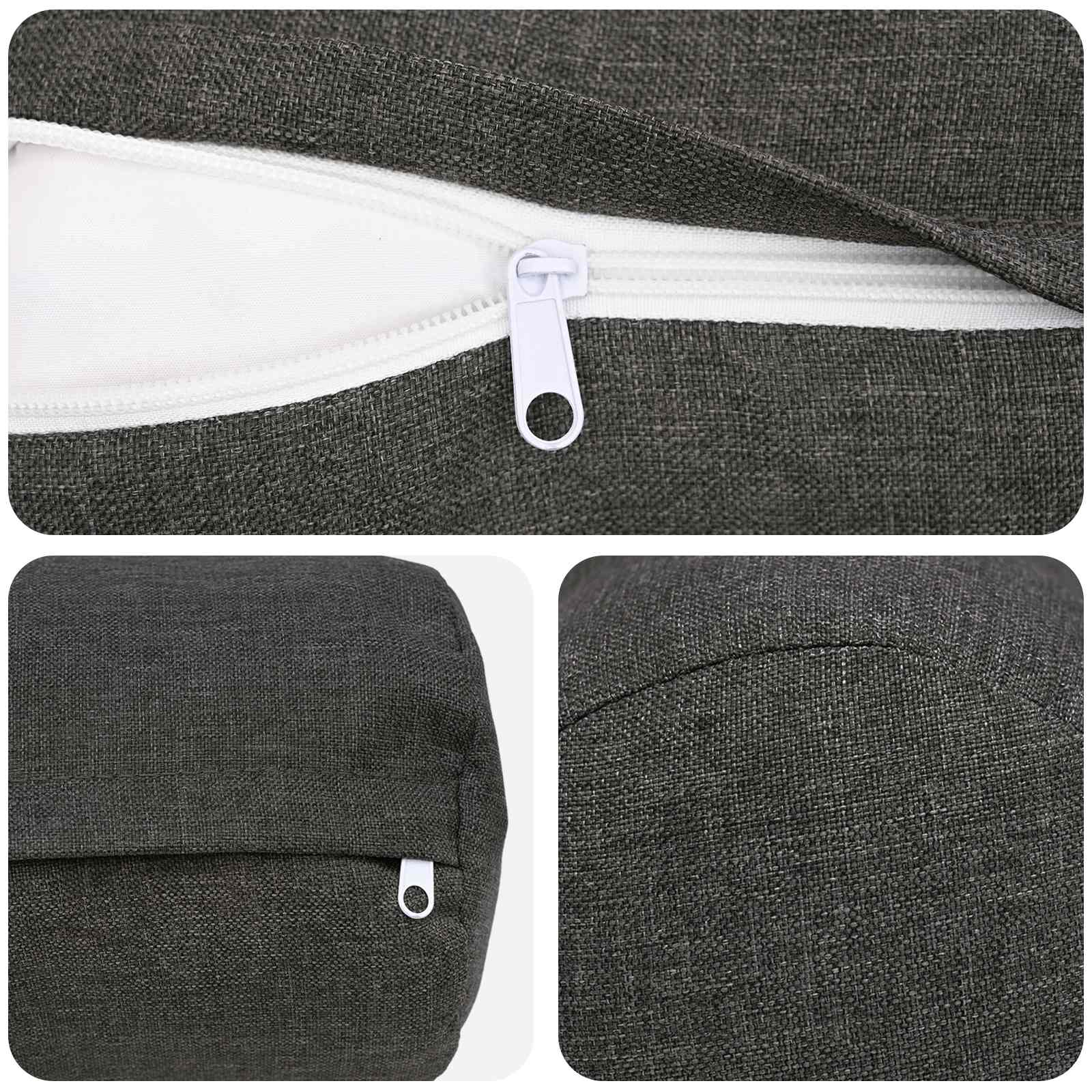 Κάλυμμα Μαξιλαριού 2 pcs HEERLEN Σκούρο Γκρι Ø 15 x 40 εκ