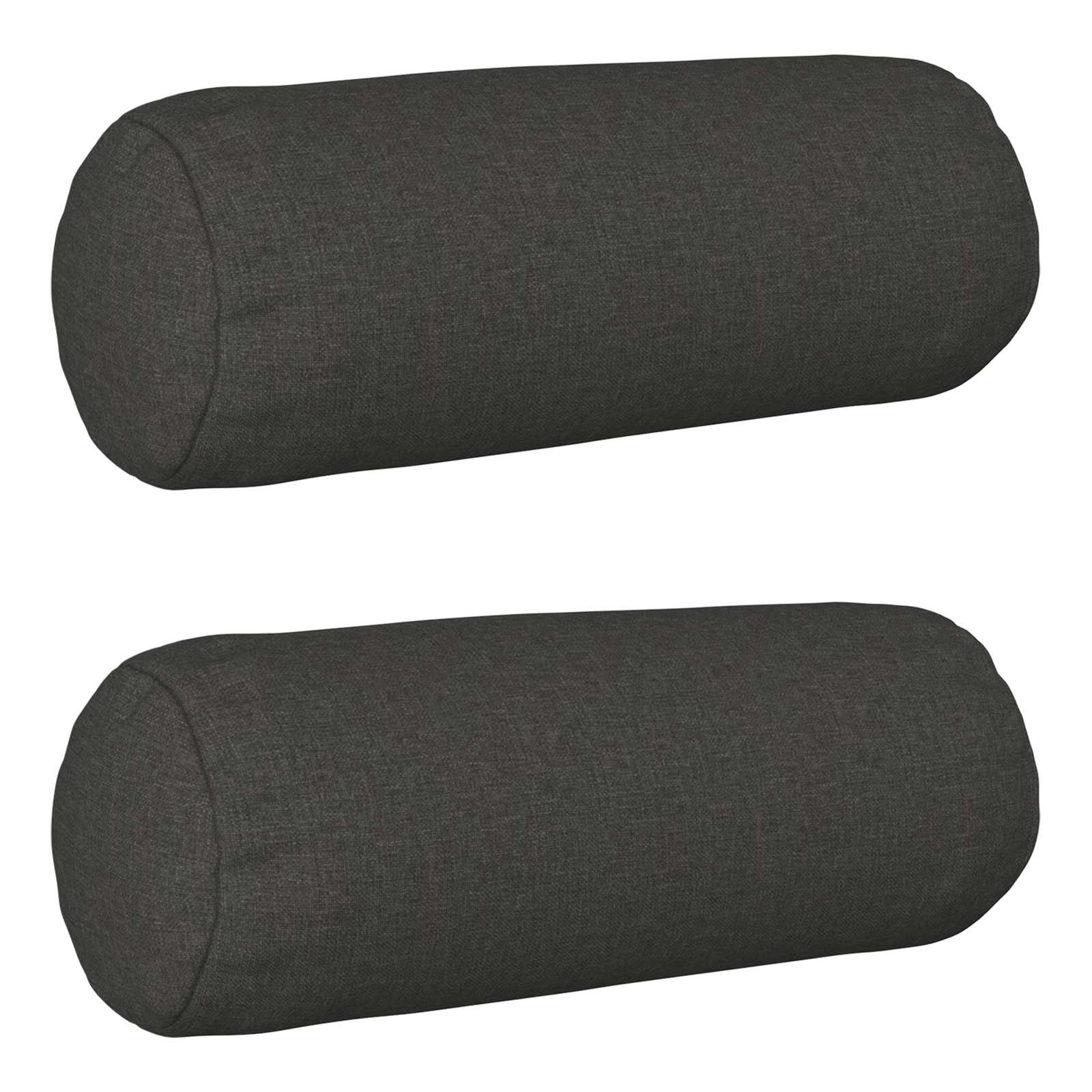 Κάλυμμα Μαξιλαριού 2 pcs HEERLEN Σκούρο Γκρι Ø 15 x 40 εκ