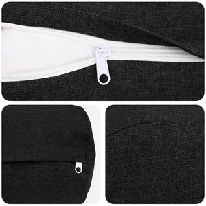 Κάλυμμα Μαξιλαριού 2 pcs HEERLEN Μαύρο Ø 15 x 40 εκ
