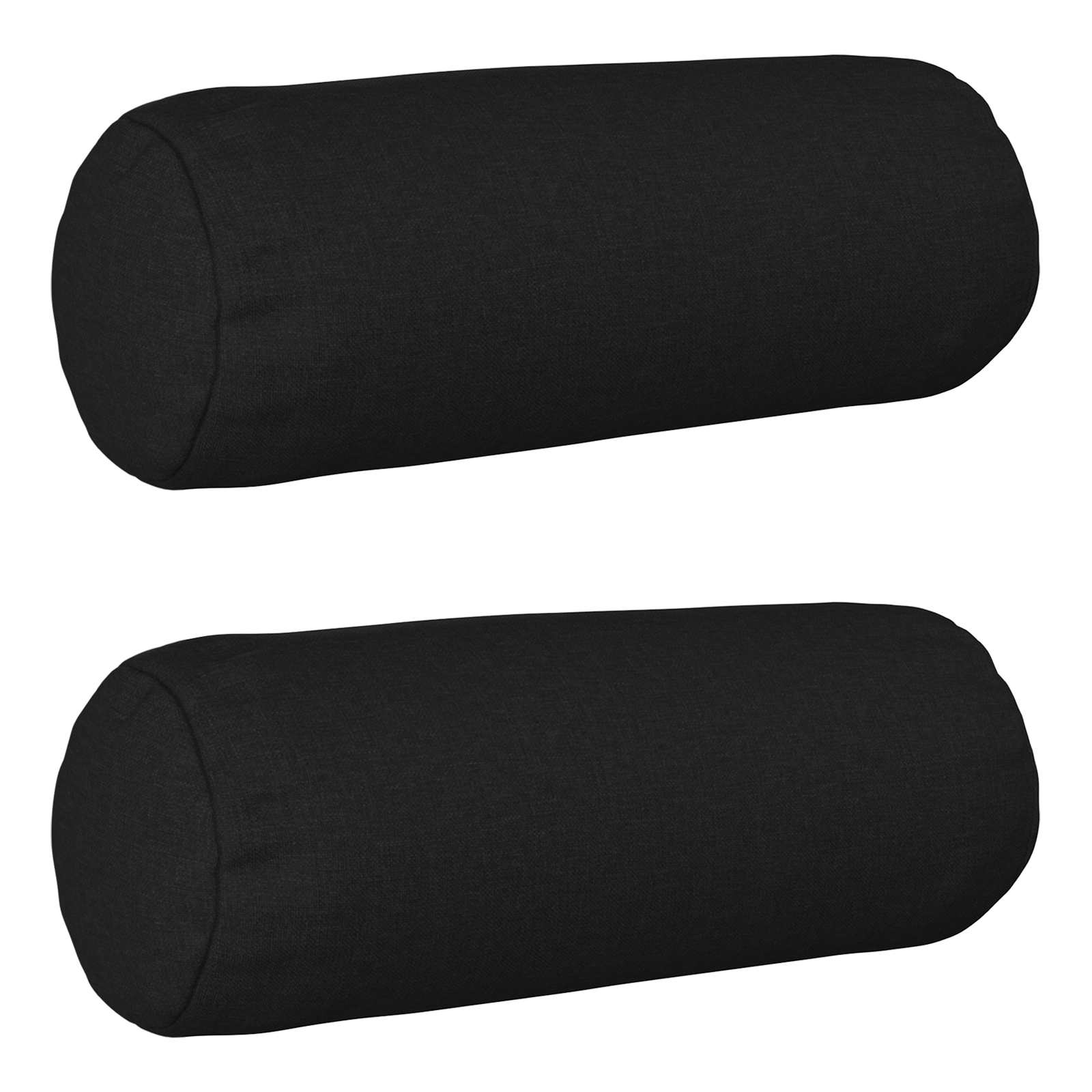 Κάλυμμα Μαξιλαριού 2 pcs HEERLEN Μαύρο Ø 15 x 40 εκ