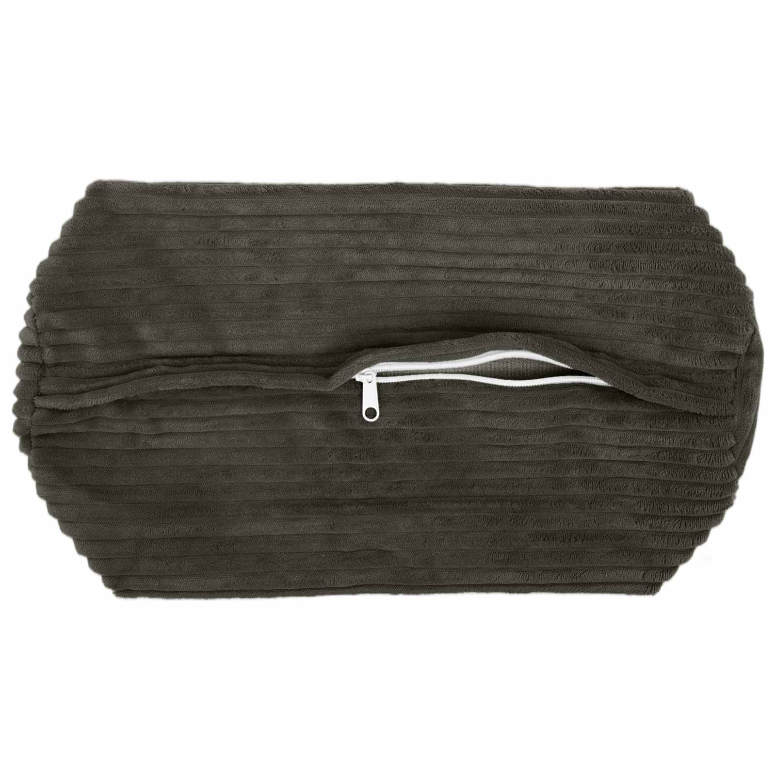 Κάλυμμα Μαξιλαριού 6 pcs HEERLEN Ανθρακί Ø 15 x 40 εκ - Pakobazaar