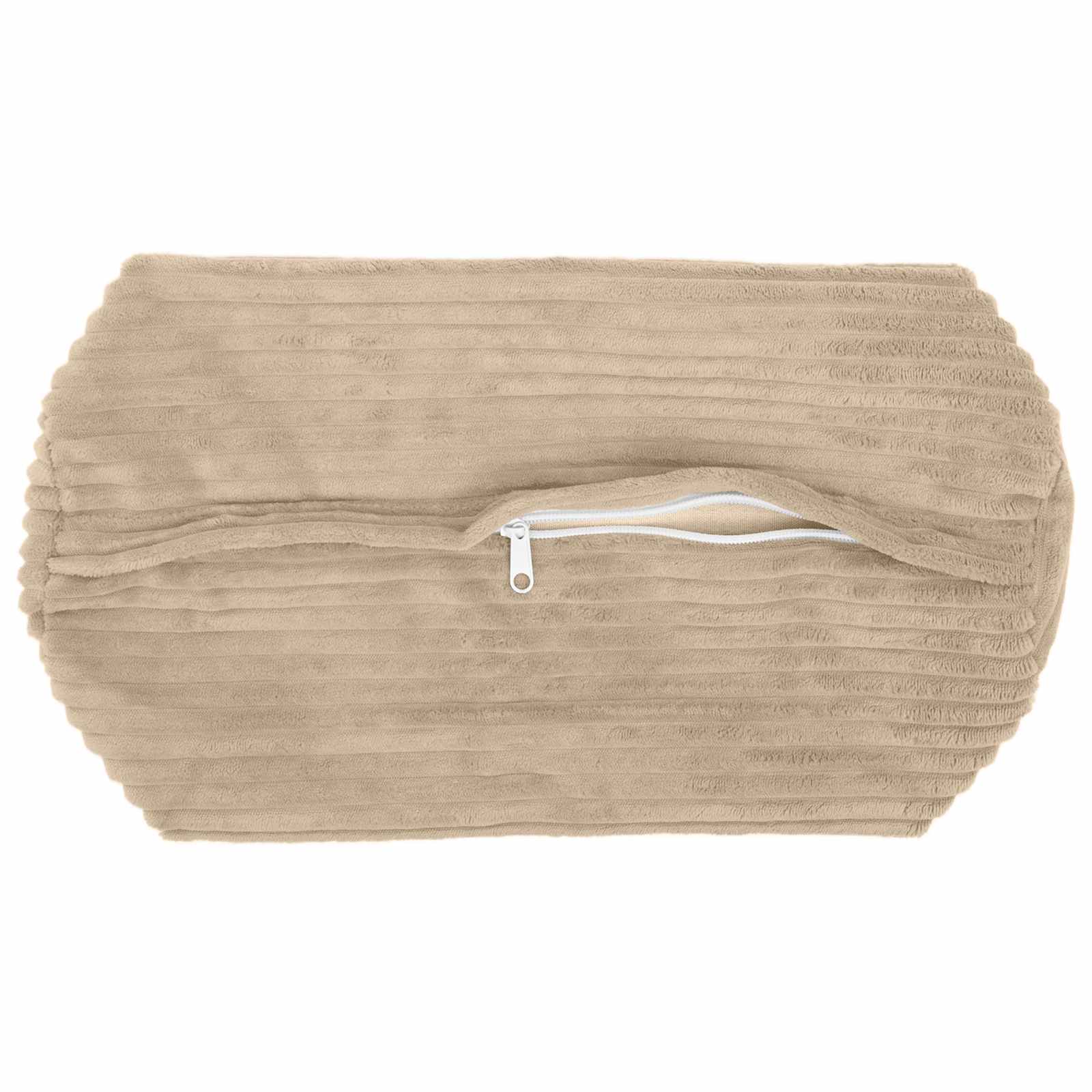 Κάλυμμα Μαξιλαριού 2 pcs HEERLEN Taupe Ø 15 x 40 εκ κορντουρόι - Pakobazaar