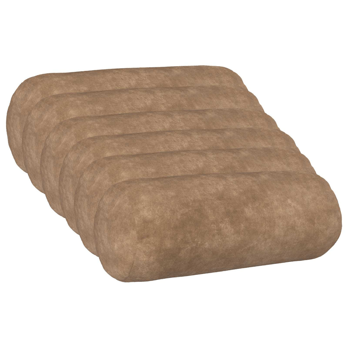 Κάλυμμα Μαξιλαριού 6 pcs HEERLEN Taupe Ø 15 x 40 εκ - Pakobazaar