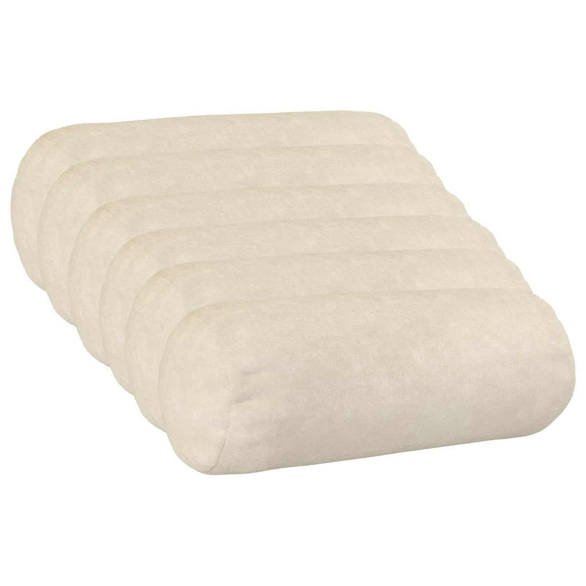 Κάλυμμα Μαξιλαριού 6 pcs HEERLEN Κρεμ Ø 15 x 40 εκ