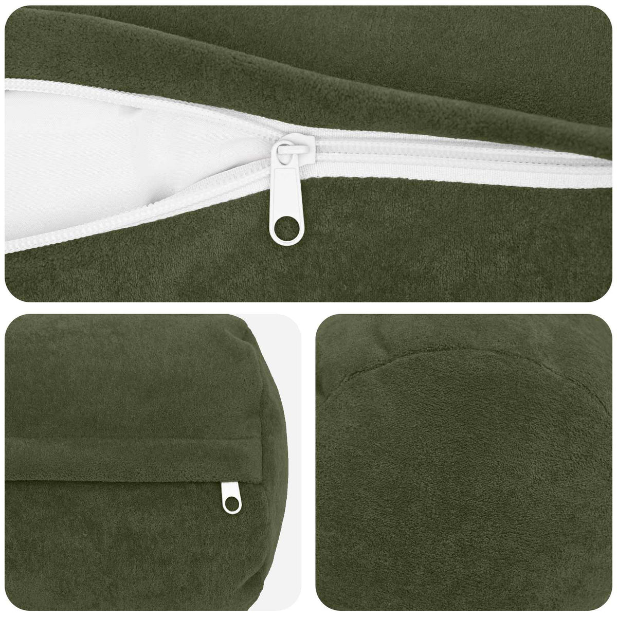 Κάλυμμα Μαξιλαριού 2 pcs HEERLEN Πράσινο Ø 15 x 40 εκ