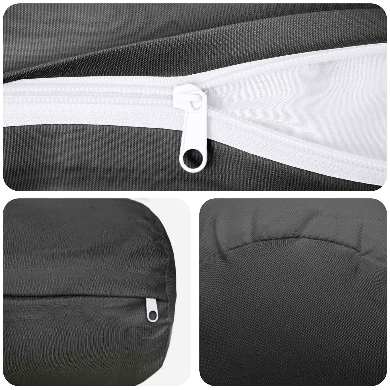 Κάλυμμα Μαξιλαριού 2 pcs HEERLEN Ανθρακί Ø 15 x 40 εκ