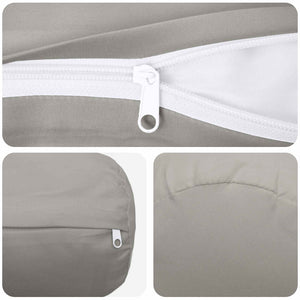 Κάλυμμα Μαξιλαριού 6 pcs HEERLEN Γκρι Ø 15 x 40 εκ Πολυεστέρας