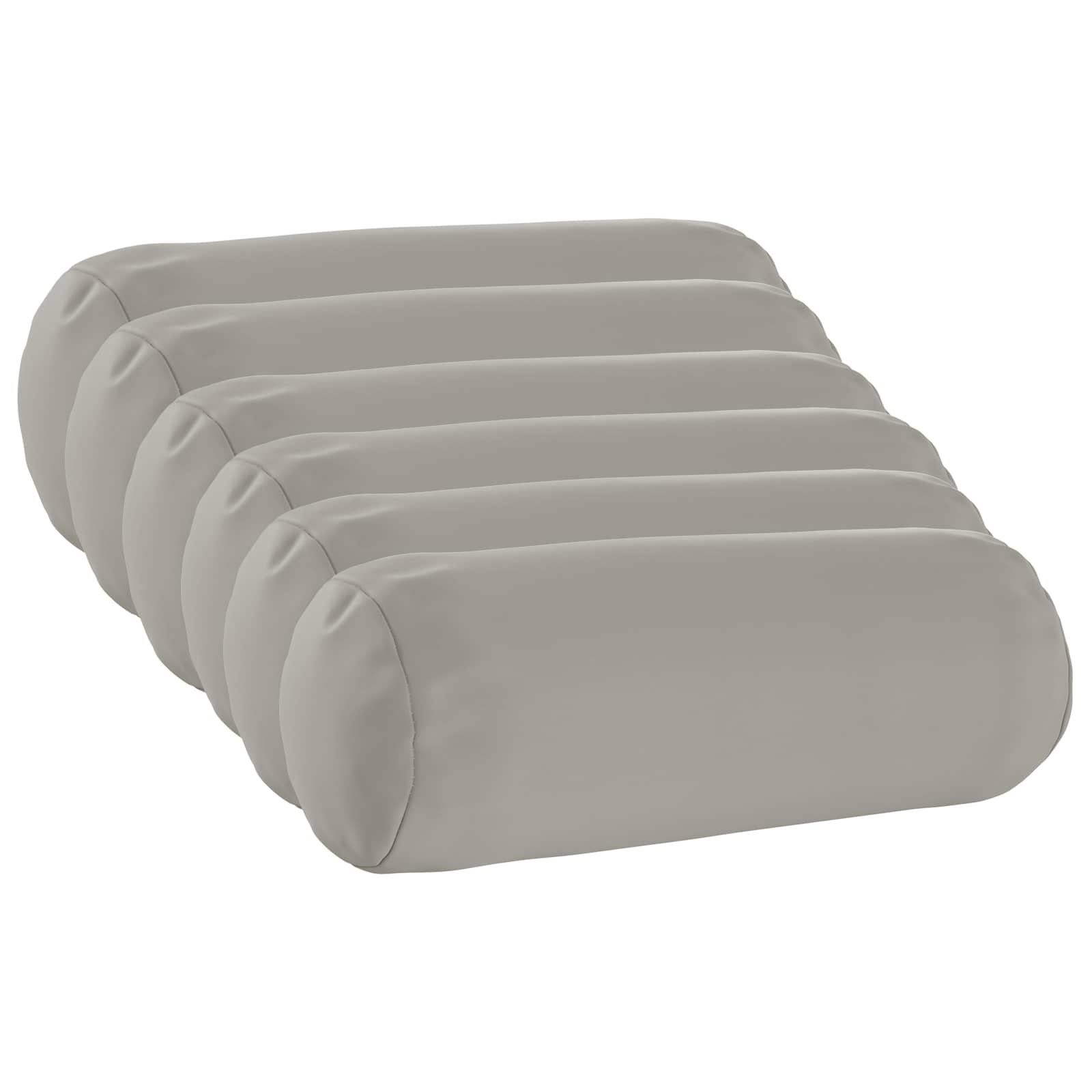 Κάλυμμα Μαξιλαριού 6 pcs HEERLEN Γκρι Ø 15 x 40 εκ Πολυεστέρας