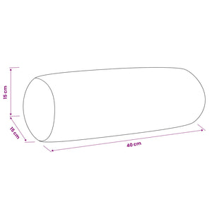 Κάλυμμα Μαξιλαριού 6 pcs HEERLEN Σκούρο Γκρι Ø 15 x 40 εκ