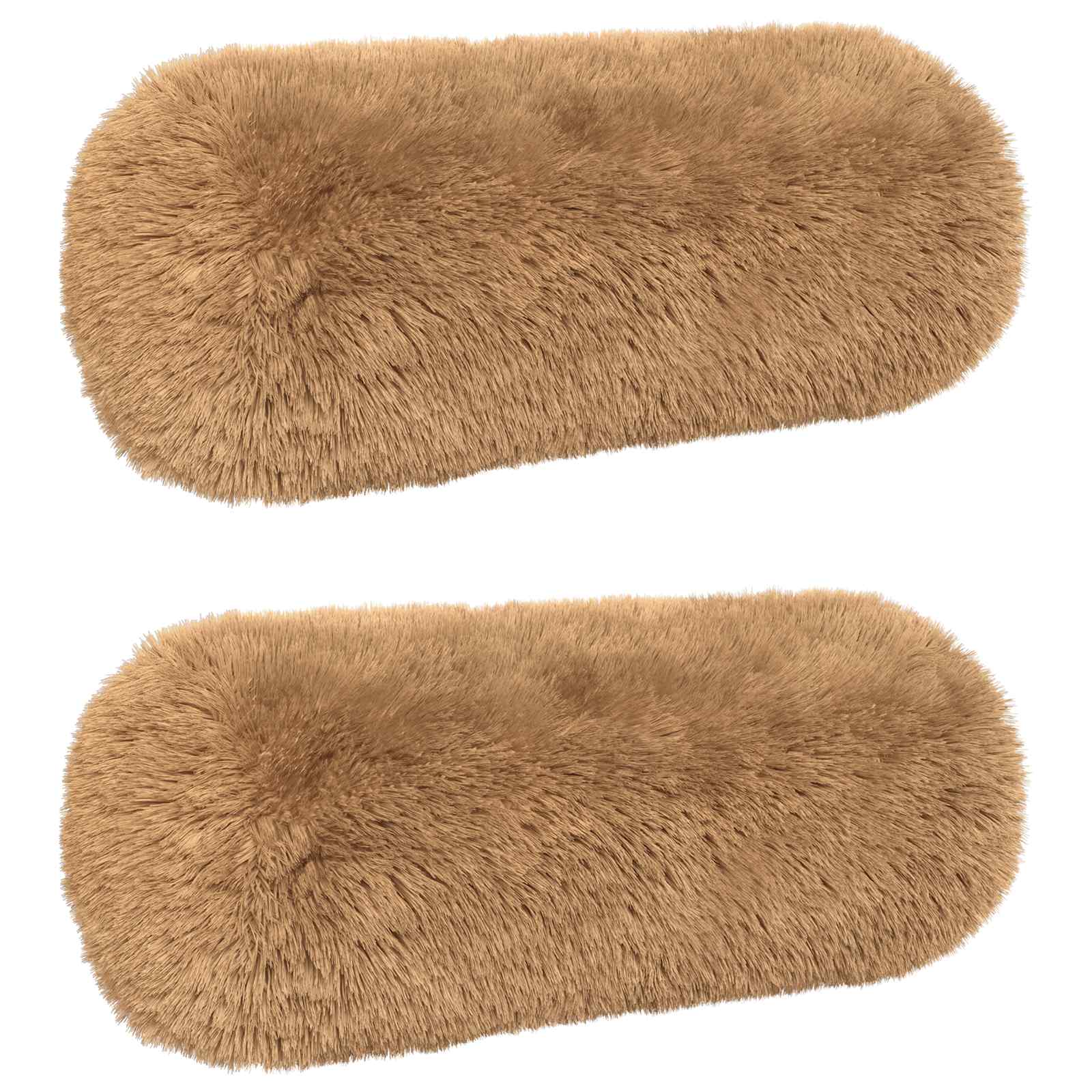 Κάλυμμα Μαξιλαριού 2 pcs HEERLEN Taupe Ø 15 x 40 εκ PV Φλίς - Pakobazaar