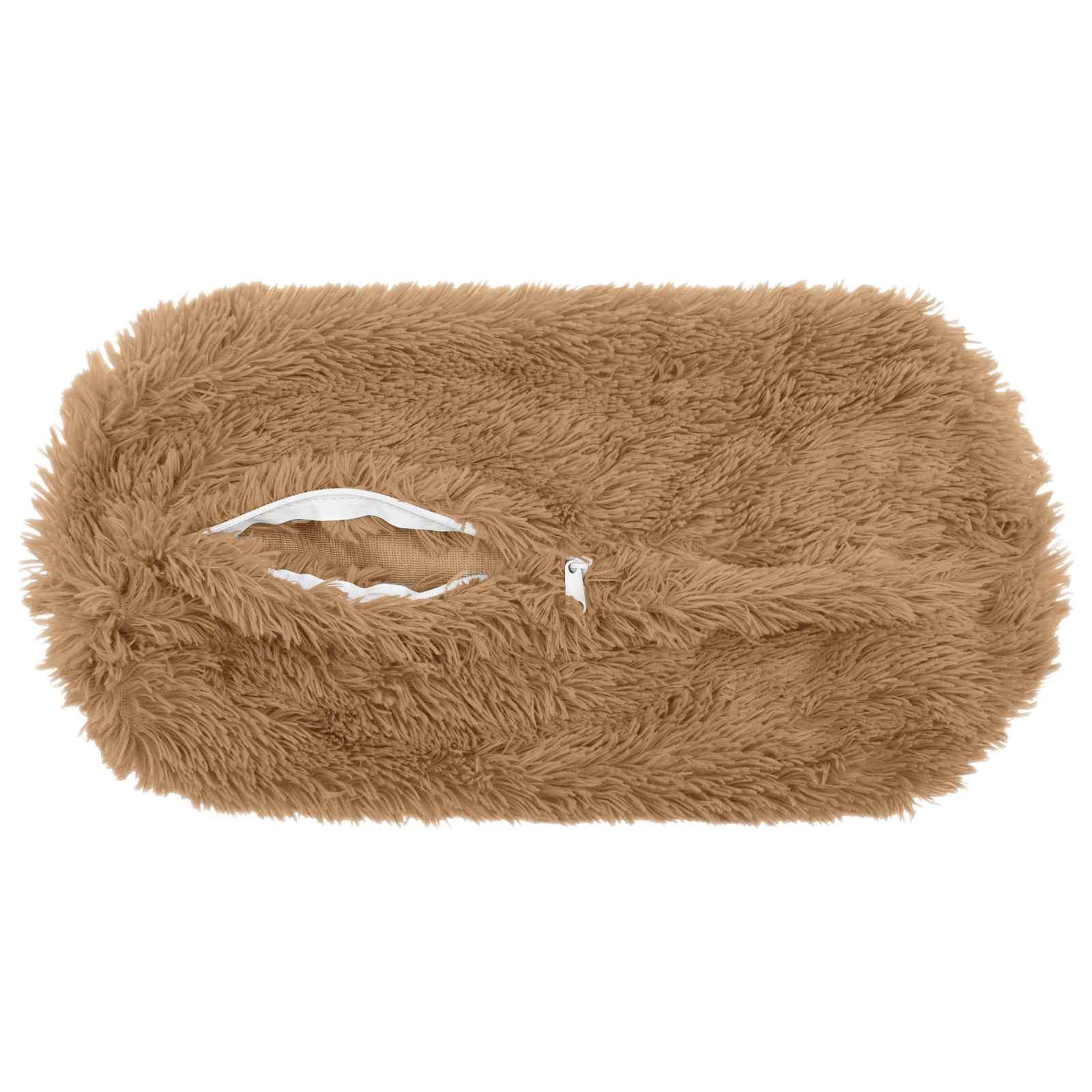 Κάλυμμα Μαξιλαριού 2 pcs HEERLEN Taupe Ø 15 x 40 εκ PV Φλίς - Pakobazaar