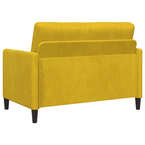 Σαλονάκι Σετ Με Αποθηκευτικό Χώρο 2 τμχ. Κίτρινο Πολυεστέρας - Pakobazaar