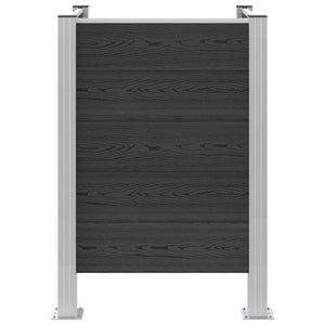 Φράχτης Σκουπιδιών Γκρι 85 x 85 x 115 cm Αλουμίνιο και WPC - Pakobazaar
