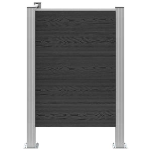Φράχτης Σκουπιδιών Γκρι 85 x 85 x 115 cm Αλουμίνιο και WPC - Pakobazaar