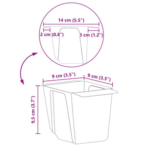 Κουτιά λουλουδιών για ευρωπαϊκούς παλέτες 24 pcs Μαύρο - Pakobazaar