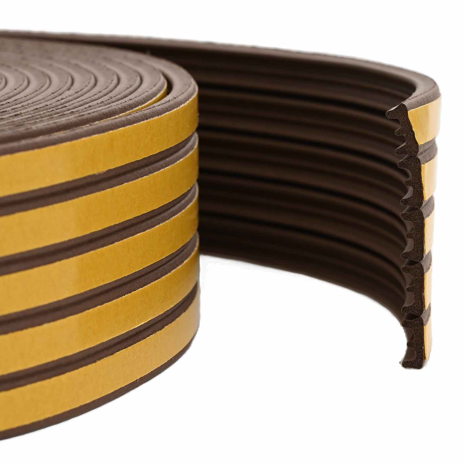 Αυτοκόλλητη σφραγίδα παραθύρου Καφέ 15 x 8 mm 25 μ EPDM αφρός - Pakobazaar