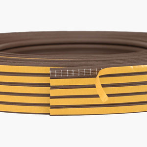 Αυτοκόλλητη σφραγίδα παραθύρου Καφέ 10 x 4 mm 12 μ EPDM αφρός