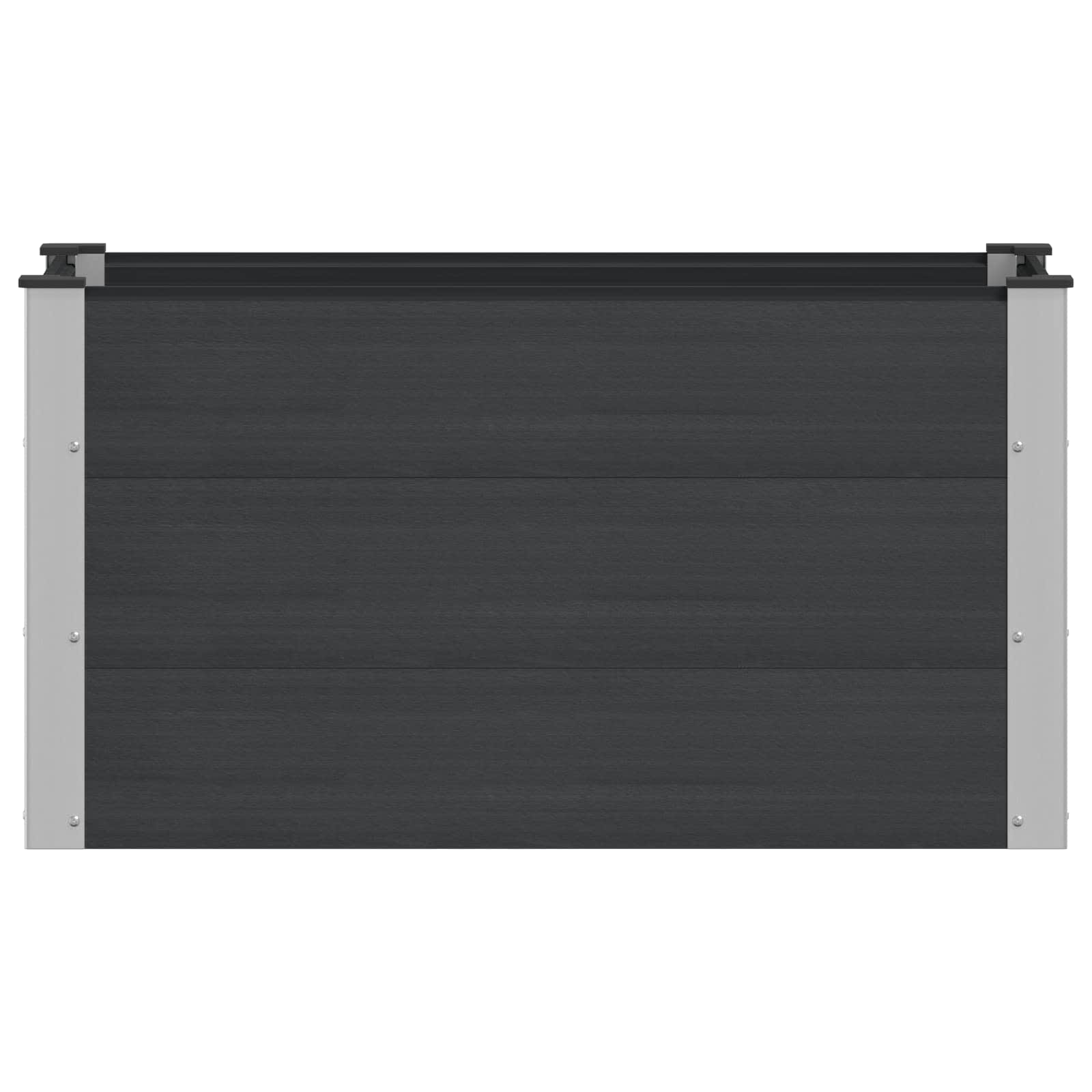 Υπερυψωμένη Ζαρντινιέρα Μαύρο 100 x 50 x 54 cm - Pakobazaar