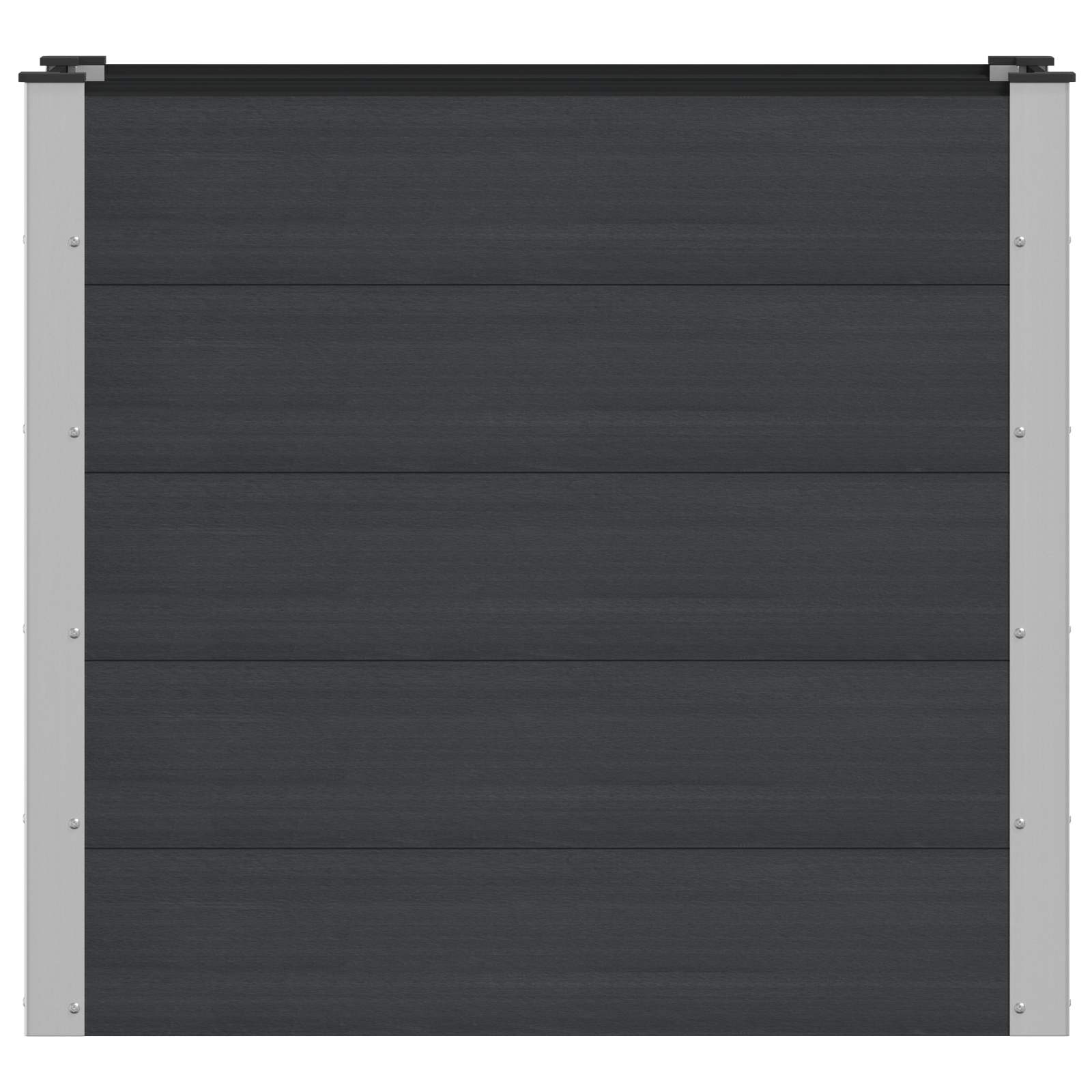 Υπερυψωμένη Ζαρντινιέρα Μαύρο 100 x 50 x 91 cm - Pakobazaar