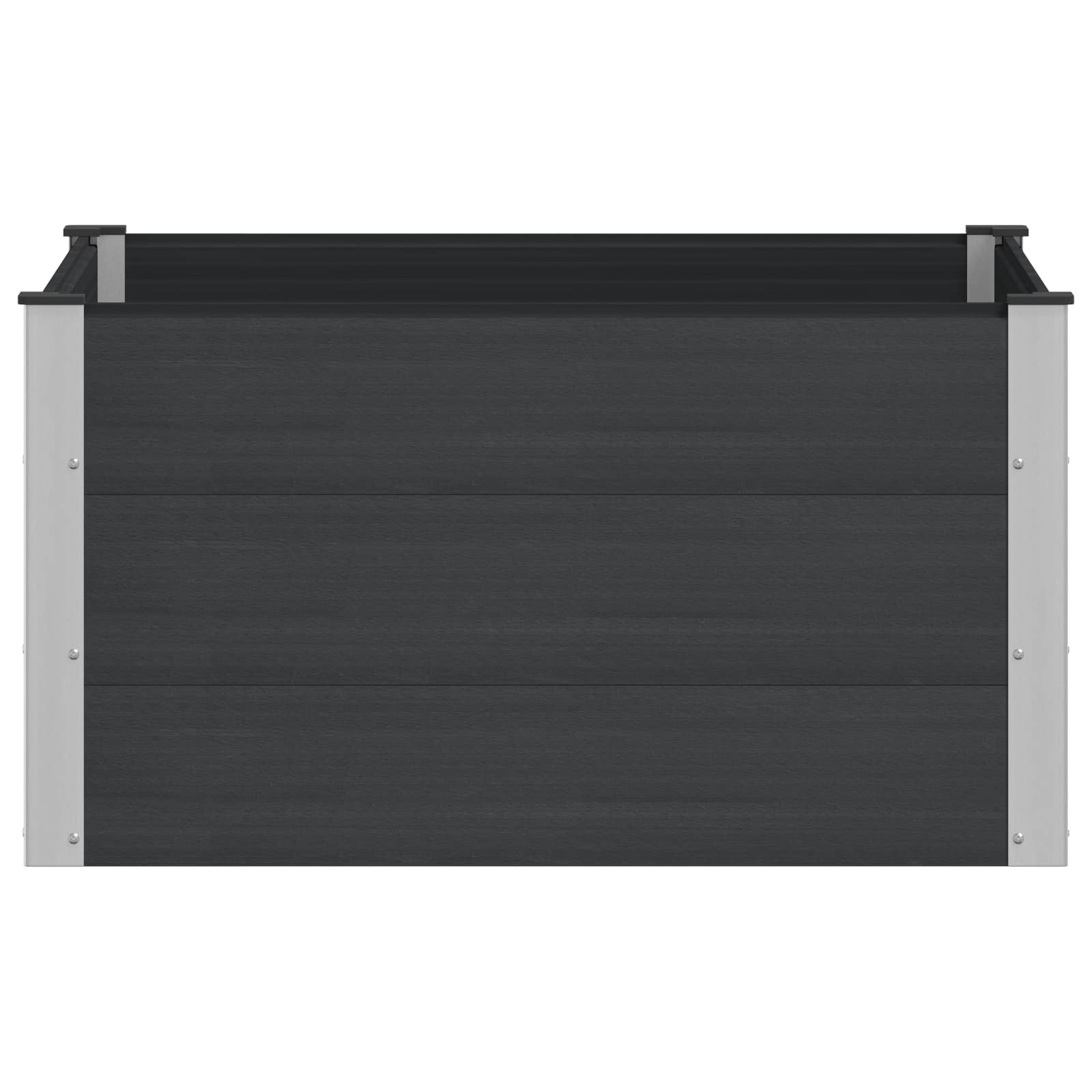 Υπερυψωμένη Ζαρντινιέρα Μαύρο 100 x 100 x 54 cm - Pakobazaar