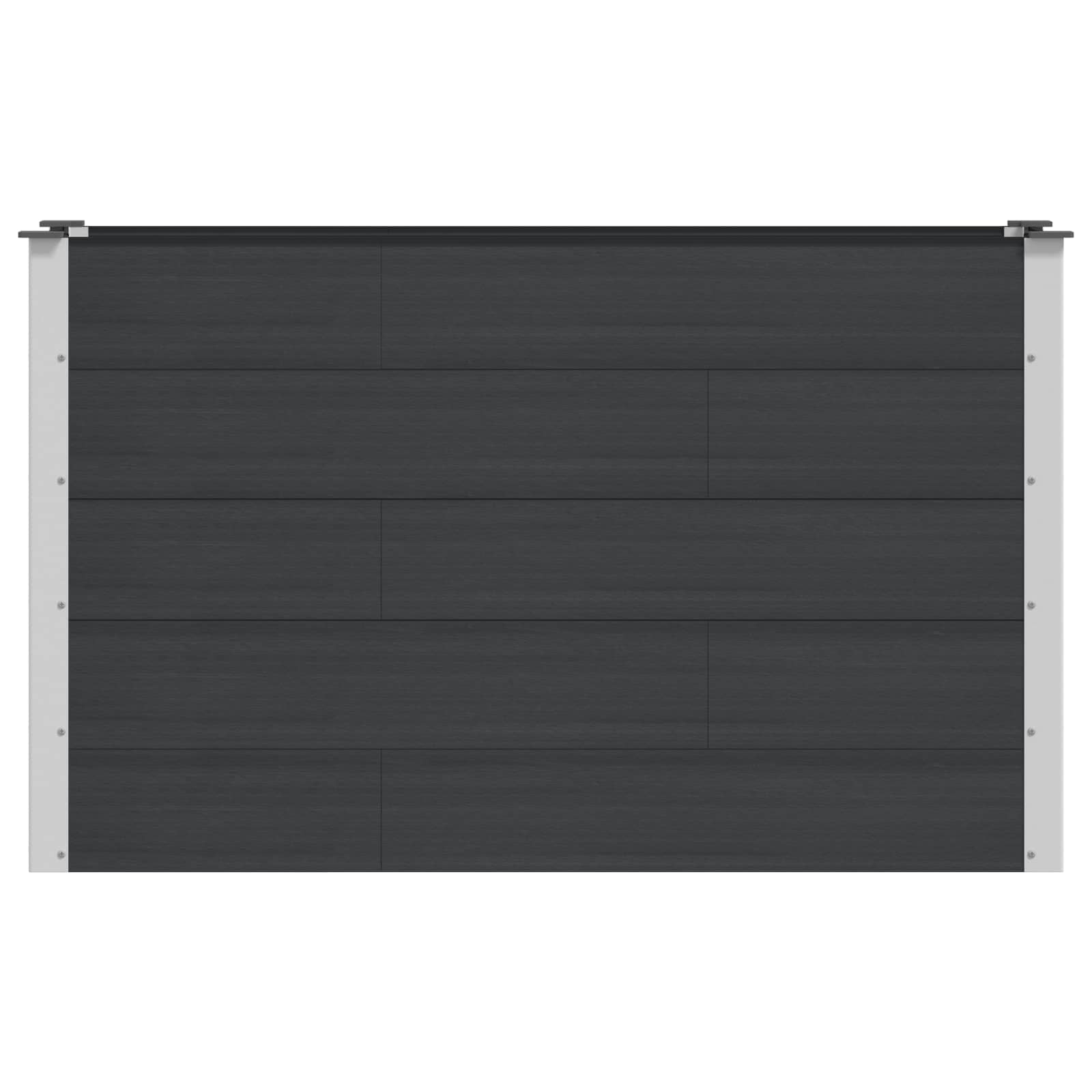 Υπερυψωμένη Ζαρντινιέρα Μαύρο 150 x 50 x 91 cm - Pakobazaar