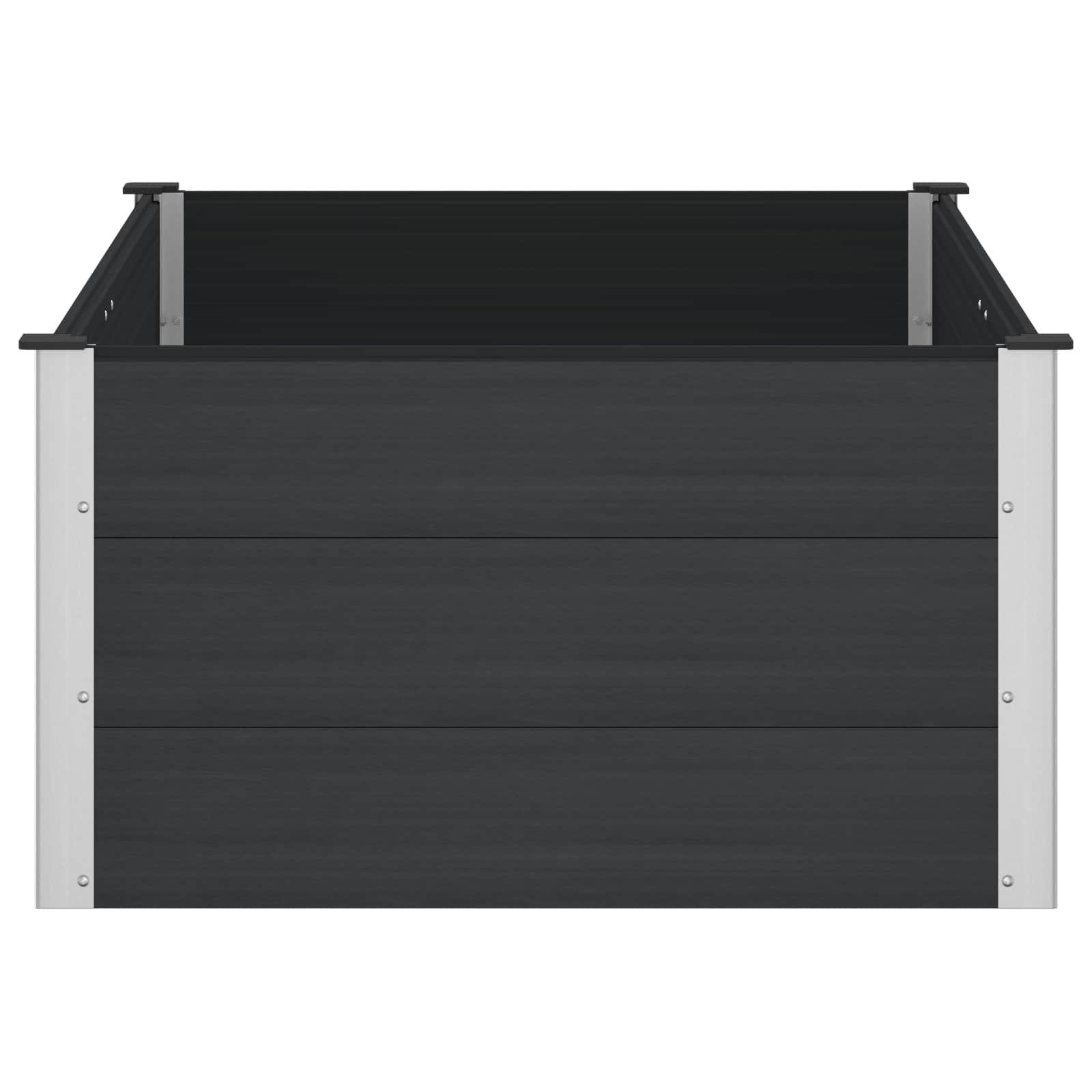 Υπερυψωμένη Ζαρντινιέρα Μαύρο 150 x 100 x 54 cm - Pakobazaar
