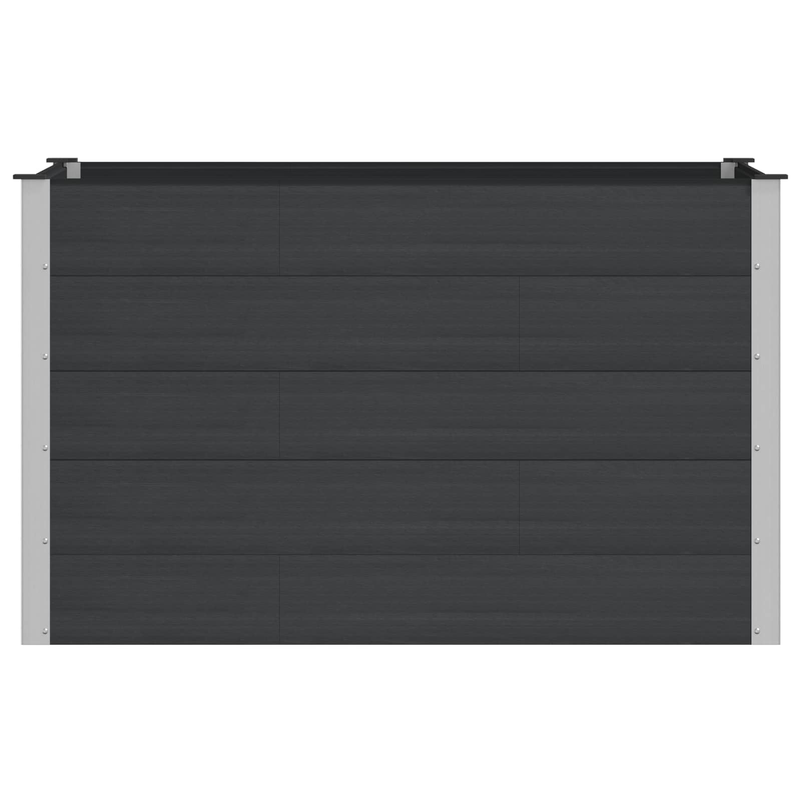 Υπερυψωμένη Ζαρντινιέρα Μαύρο 150 x 100 x 91 cm - Pakobazaar
