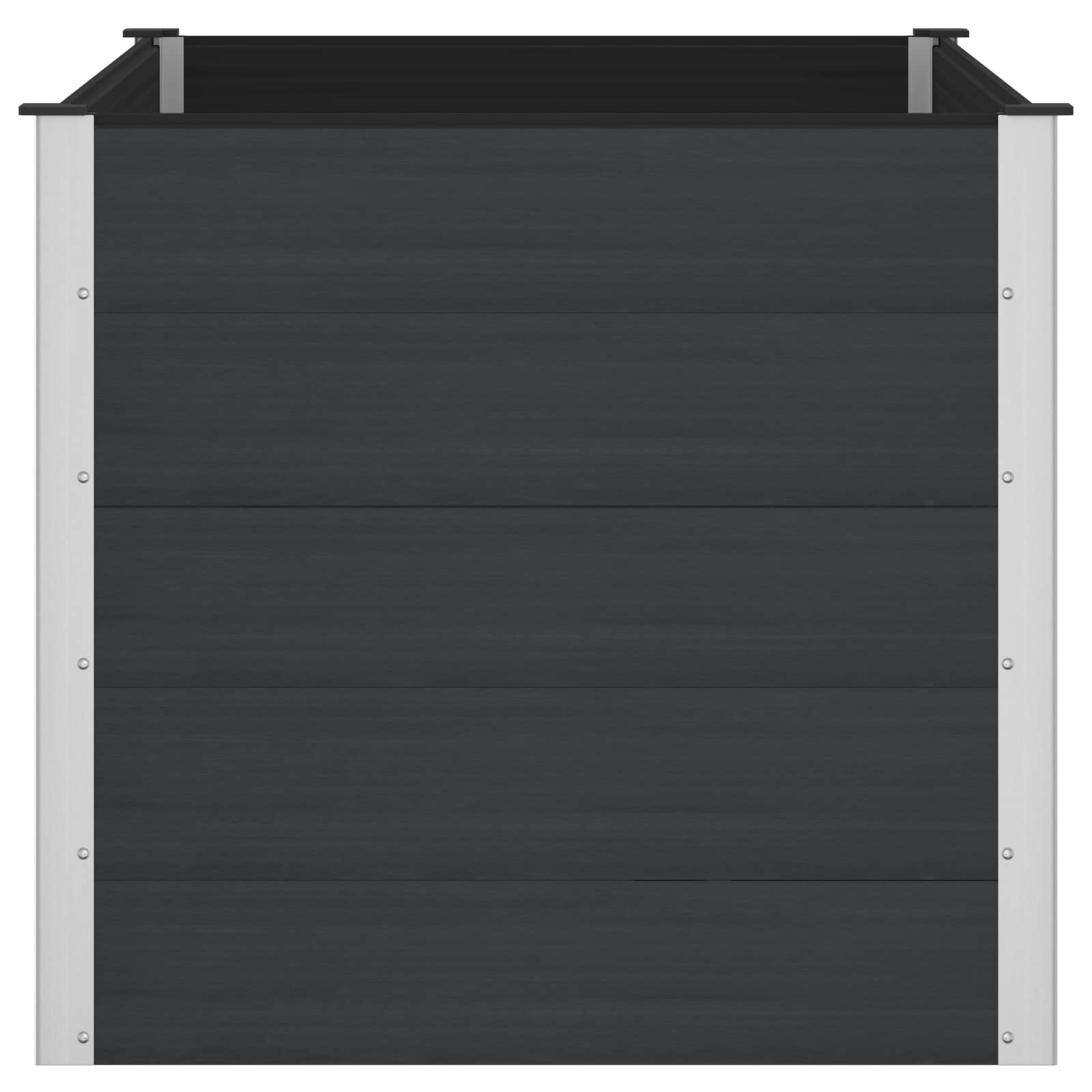 Υπερυψωμένη Ζαρντινιέρα Μαύρο 150 x 100 x 91 cm - Pakobazaar