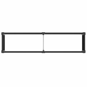Υπερυψωμένη Ζαρντινιέρα Μαύρο 200 x 50 x 91 cm - Pakobazaar