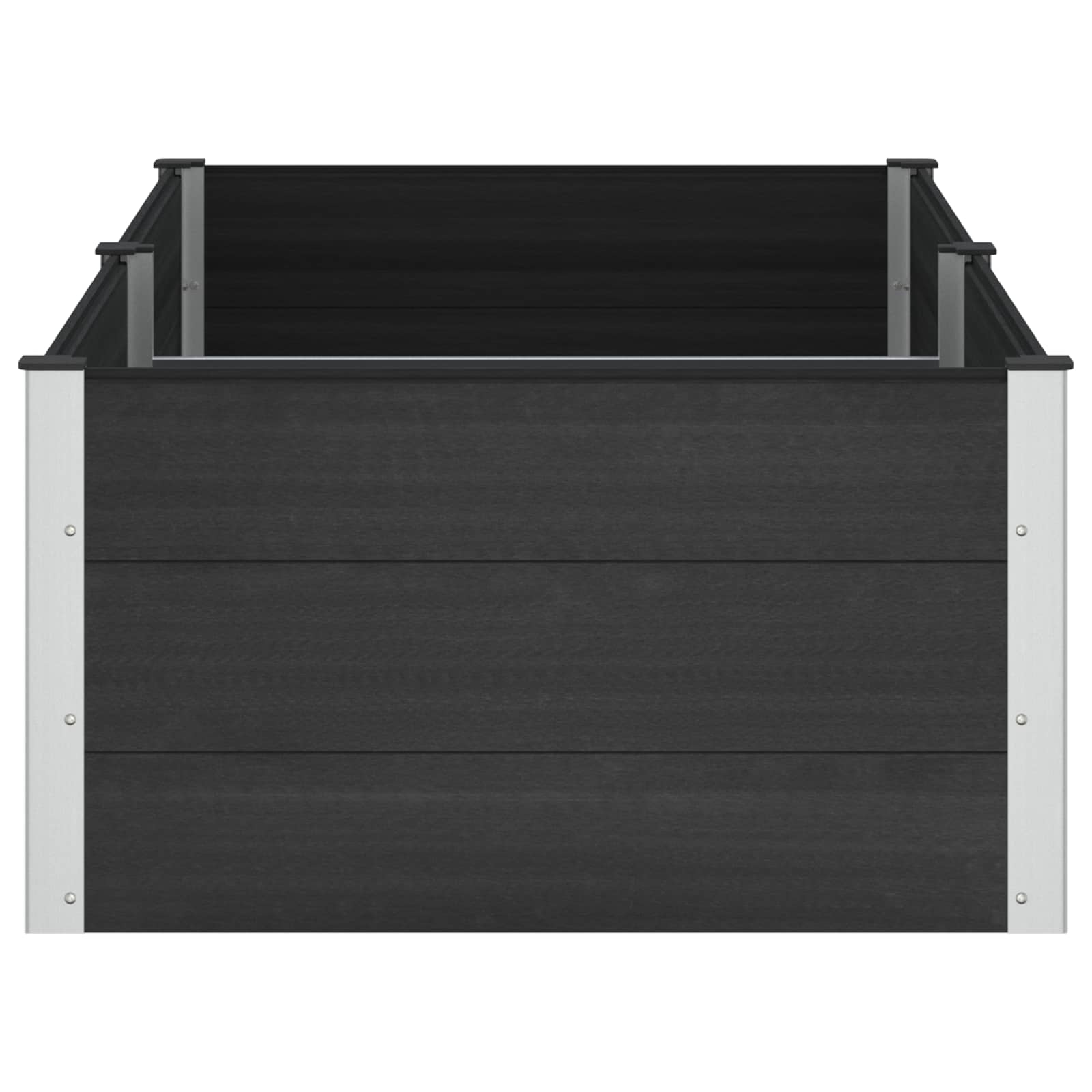 Υπερυψωμένη Ζαρντινιέρα Μαύρο 200 x 100 x 54 cm - Pakobazaar