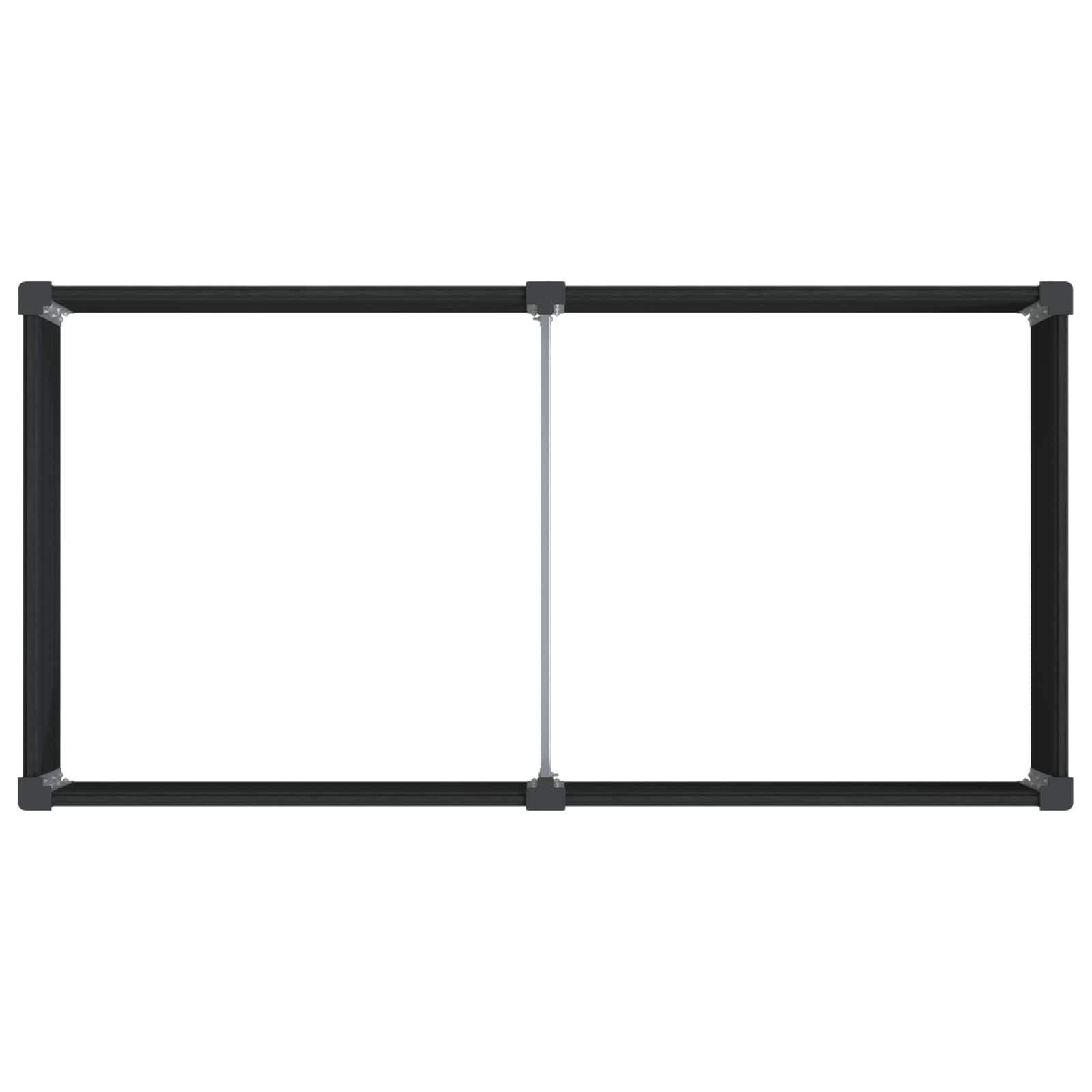 Υπερυψωμένη Ζαρντινιέρα Μαύρο 200 x 100 x 54 cm - Pakobazaar