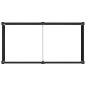 Υπερυψωμένη Ζαρντινιέρα Μαύρο 200 x 100 x 91 εκ - Pakobazaar