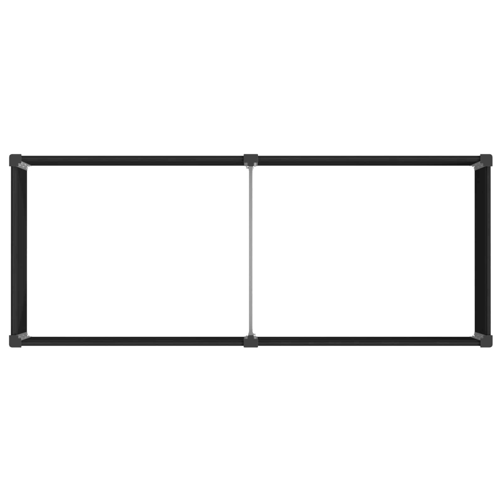 Υπερυψωμένη Ζαρντινιέρα Μαύρο 250 x 100 x 54 cm - Pakobazaar