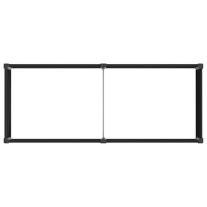 Υπερυψωμένη Ζαρντινιέρα Μαύρο 250 x 100 x 54 cm - Pakobazaar