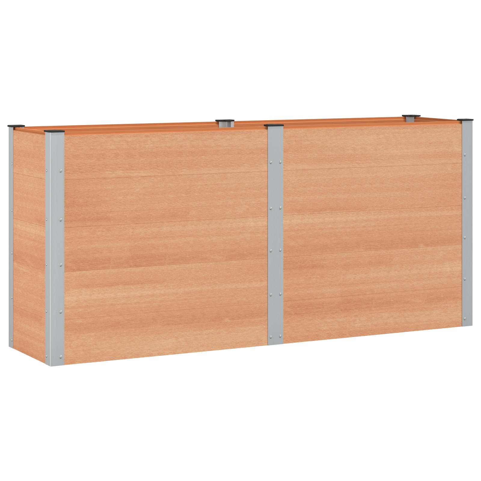 Υπερυψωμένη Ζαρντινιέρα Καφέ 200 x 50 x 91 cm - Pakobazaar