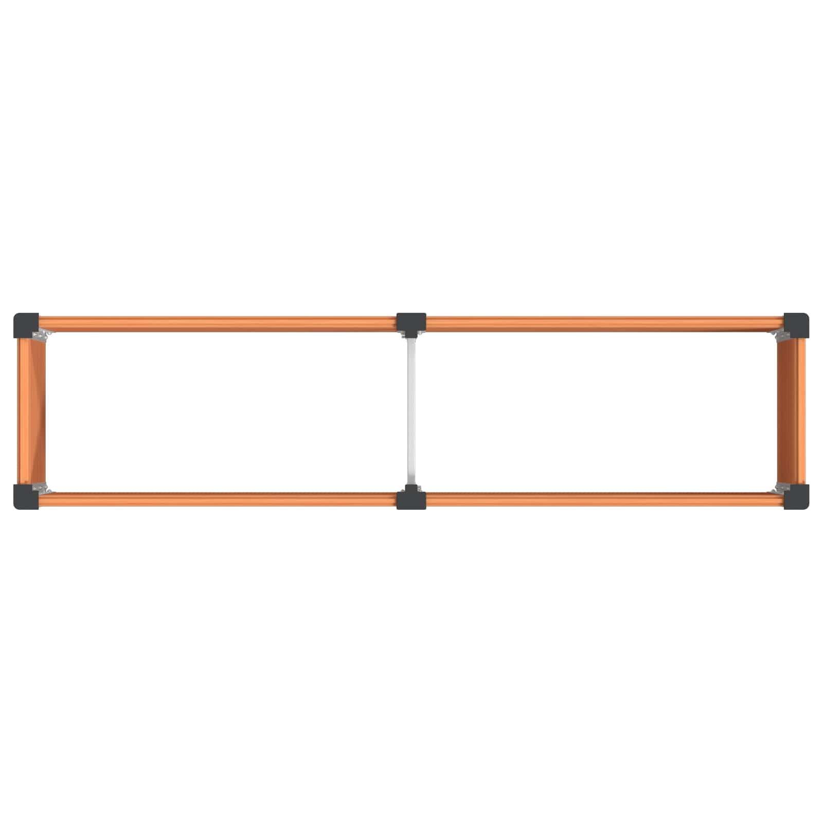 Υπερυψωμένη Ζαρντινιέρα Καφέ 200 x 50 x 91 cm - Pakobazaar