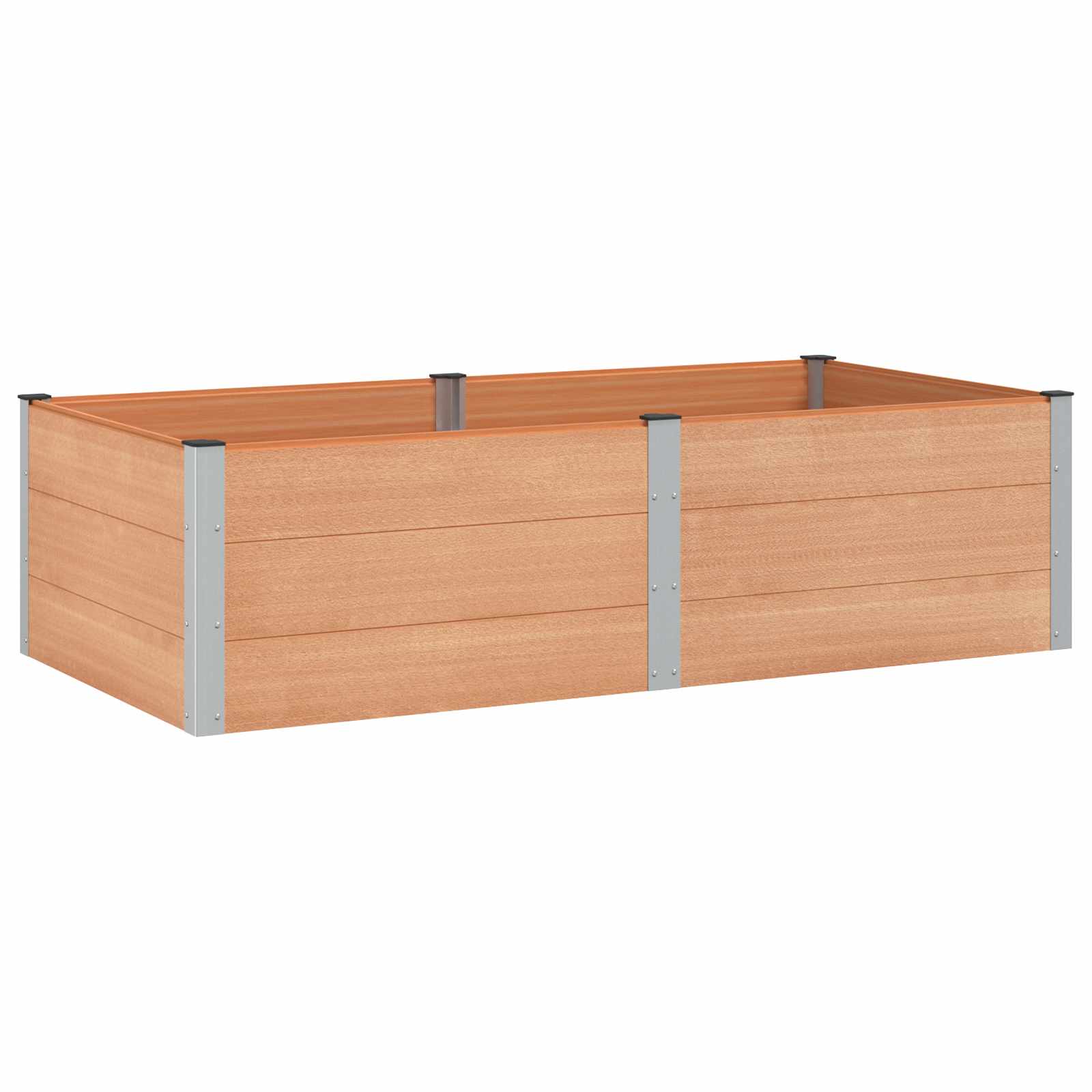 Υπερυψωμένη Ζαρντινιέρα Καφέ 200 x 100 x 54 cm - Pakobazaar