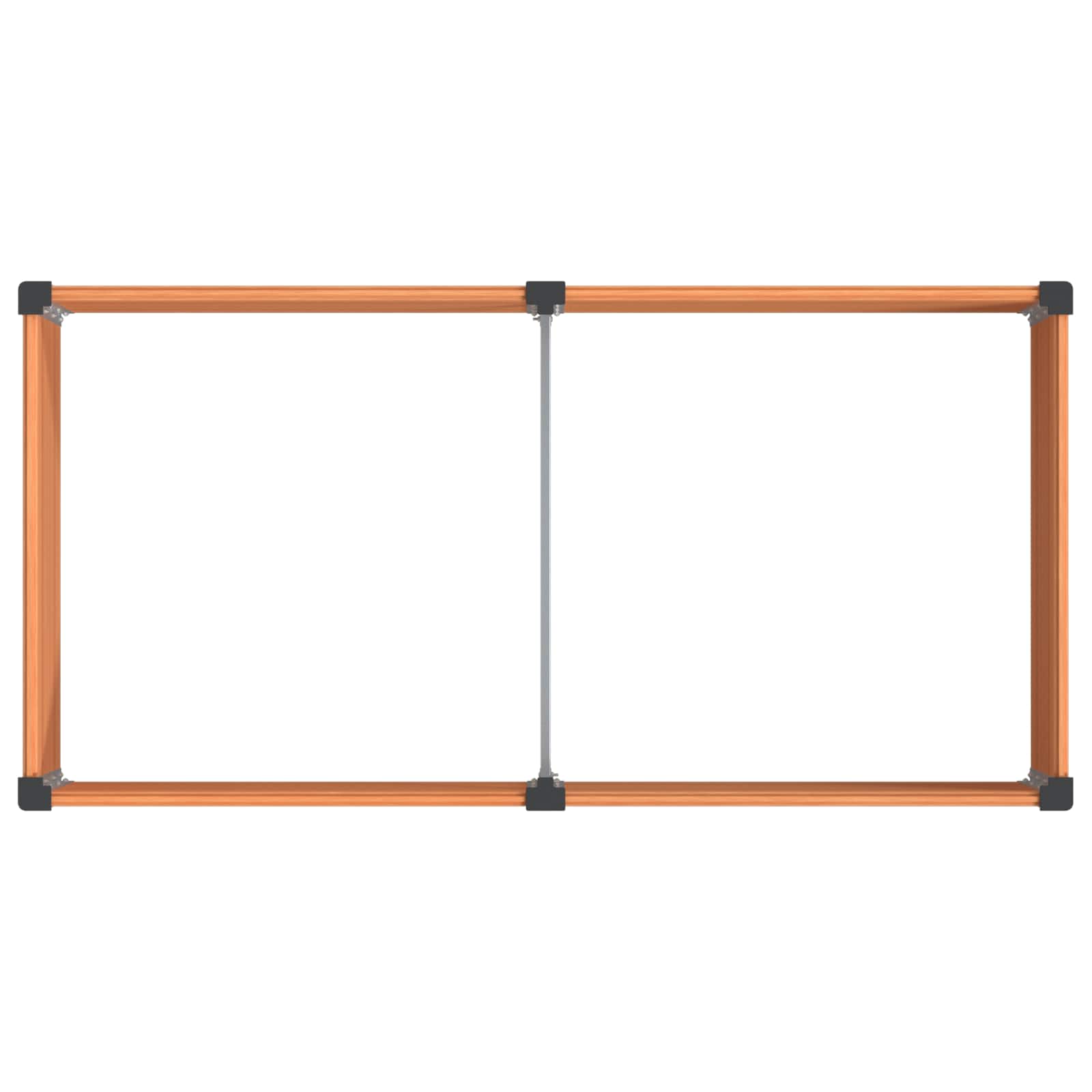 Υπερυψωμένη Ζαρντινιέρα Καφέ 200 x 100 x 54 cm - Pakobazaar