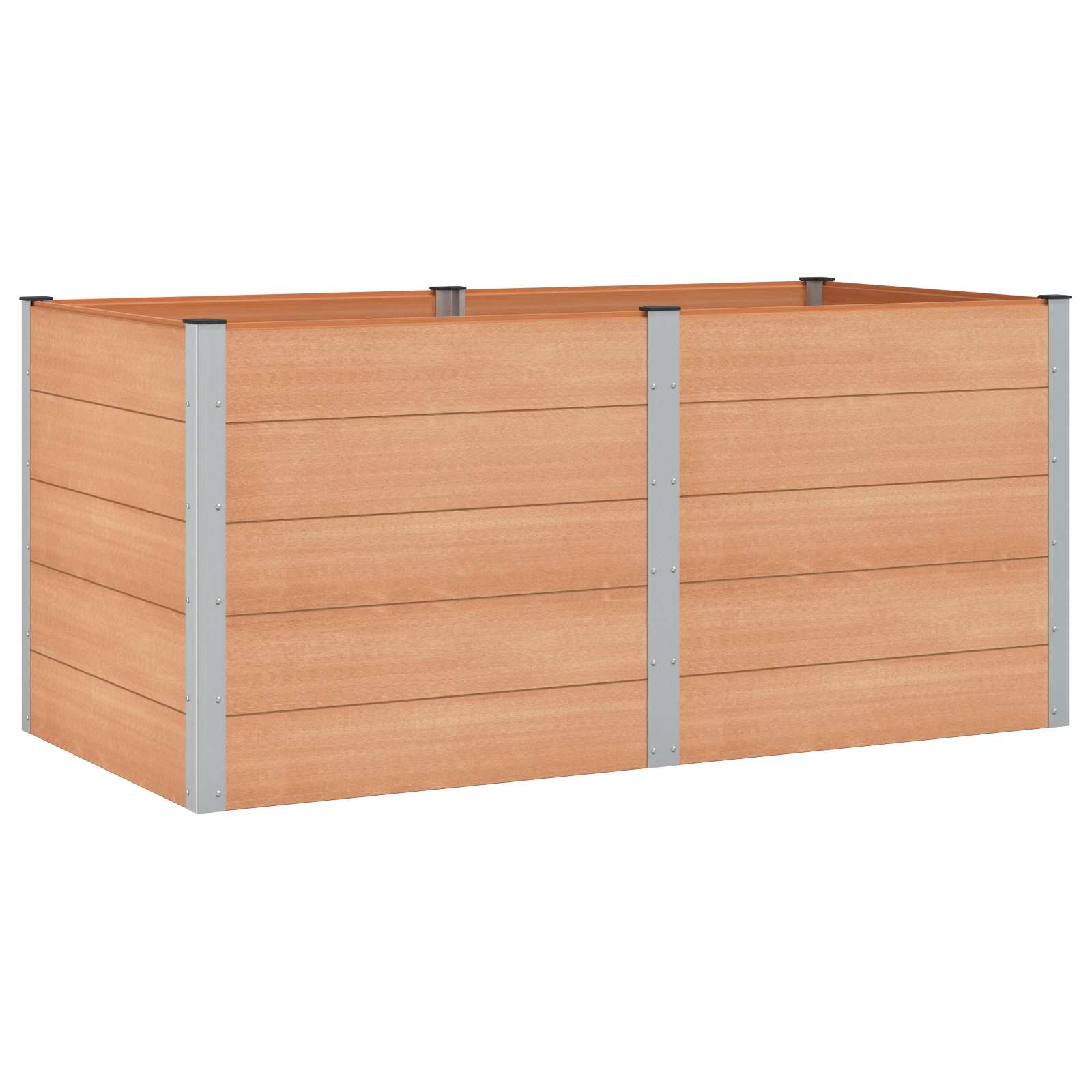 Υπερυψωμένη Ζαρντινιέρα Καφέ 200 x 100 x 91 εκ - Pakobazaar
