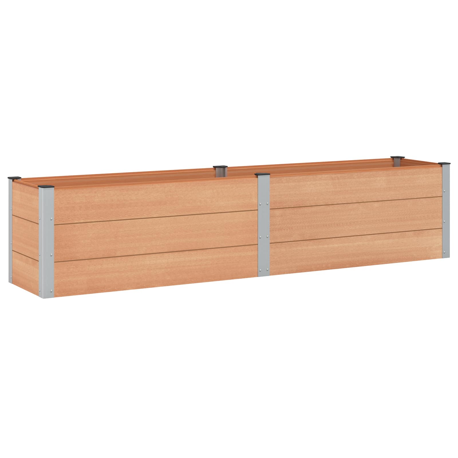 Υπερυψωμένη Ζαρντινιέρα Καφέ 250 x 50 x 54 cm - Pakobazaar